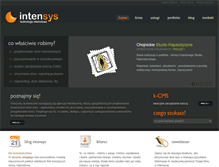 Tablet Screenshot of intensys.pl